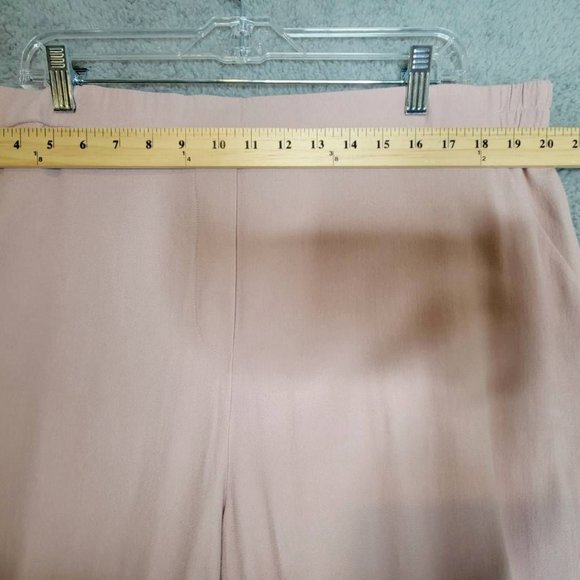 Halogen Womens Chino Pants Pink Elastic Waist Viscose 18 New - Picture 3 of 11